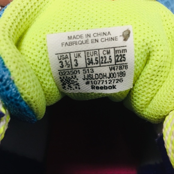 Reebok | ZigTech Shark 3.0 Sneakers Neon Color 3.5 - Picture 7 of 7